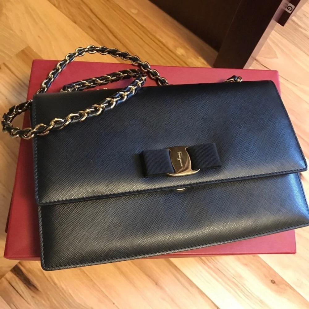 Authentic Ferragamo shoulder bag